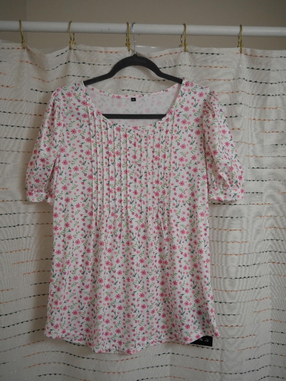 Ficerd Floral Blouse Size M NWT